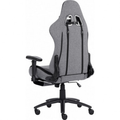 Крісло ігрове GT Racer X-2534-F Gray/Black Suede (X-2534-F Fabric Gray/Black Suede)-20-зображення