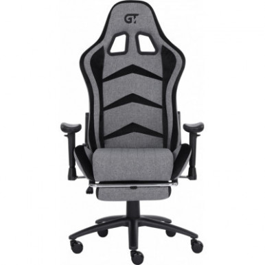 Крісло ігрове GT Racer X-2534-F Gray/Black Suede (X-2534-F Fabric Gray/Black Suede)-21-зображення
