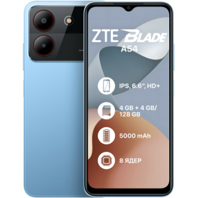 Смартфон ZTE Blade A54 4/128GB Blue (1011467)-8-зображення