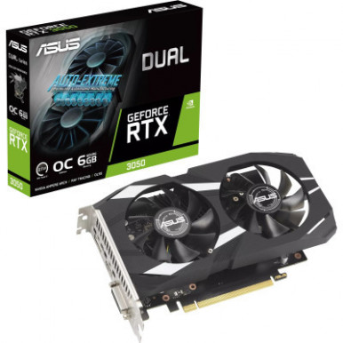 Видеокарта ASUS GeForce RTX3050 6Gb DUAL OC (DUAL-RTX3050-O6G)-14-изображение