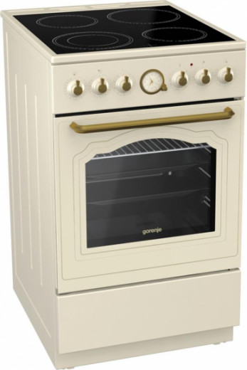 Плита Gorenje EC52CLI/стеклокерамика/50х60/аналоговый программатор/ духовка - 70 л/ гриль/бежевая-8-изображение