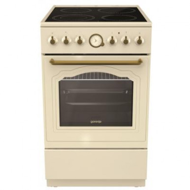 Плита Gorenje EC52CLI/стеклокерамика/50х60/аналоговый программатор/ духовка - 70 л/ гриль/бежевая-7-изображение