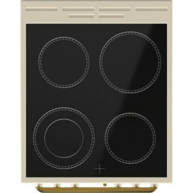 Плита Gorenje EC52CLI/стеклокерамика/50х60/аналоговый программатор/ духовка - 70 л/ гриль/бежевая-11-изображение