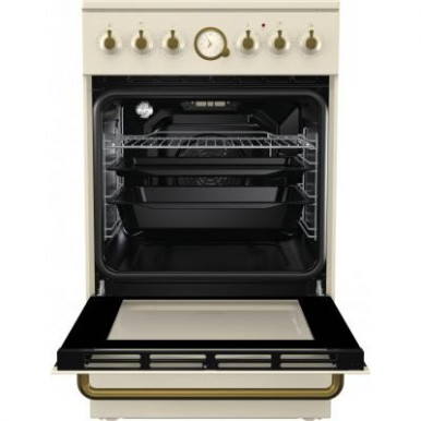 Плита Gorenje EC52CLI/стеклокерамика/50х60/аналоговый программатор/ духовка - 70 л/ гриль/бежевая-12-изображение