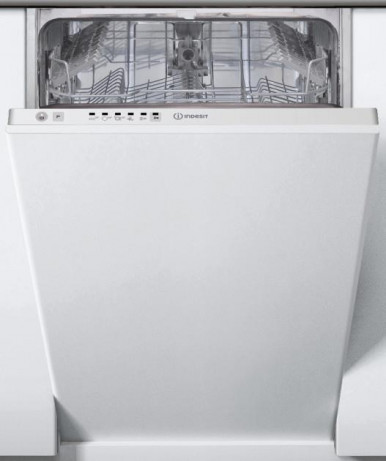 Вбудовувана посудомийна машина Indesit DSIE 2B10 A+/ 45см./10 компл./Led-індикація/Бiлий-1-зображення