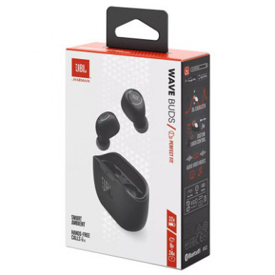 Навушники JBL Wave Buds TWS Black (JBLWBUDSBLK)-13-зображення