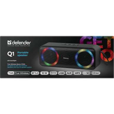 Акустична система Defender Q1 10Вт Black (65301)-11-зображення