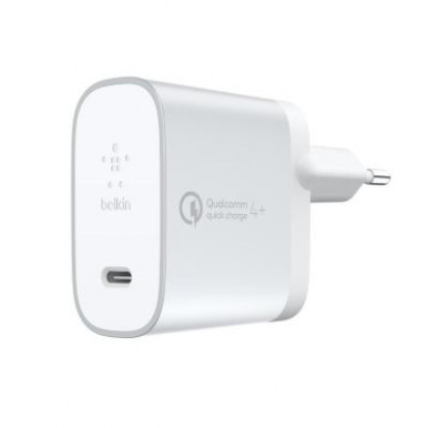 Сетевое ЗУ Belkin Home Charger 27W Power Delivery/Quick Charge 4.0, USB-C 1.2m, silver-6-изображение