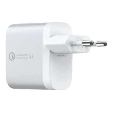 Сетевое ЗУ Belkin Home Charger 27W Power Delivery/Quick Charge 4.0, USB-C 1.2m, silver-9-изображение
