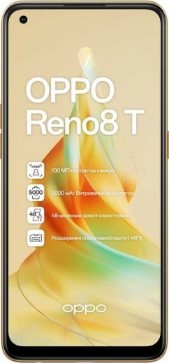 Смартфон OPPO Reno 8T 8/128GB (sunset orange)-6-изображение