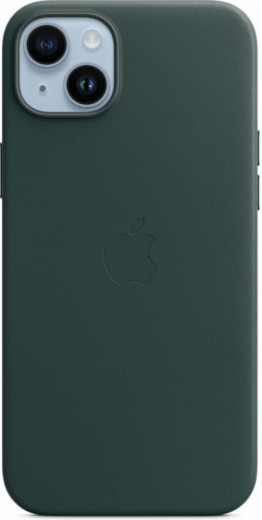 Чехол для Apple iPhone 14 Leather Case with MagSafe - Forest Green-2-изображение