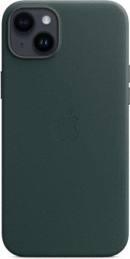 Чехол для Apple iPhone 14 Leather Case with MagSafe - Forest Green-3-изображение