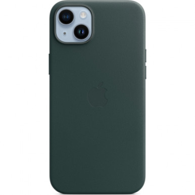 Чехол для Apple iPhone 14 Plus Leather Case with MagSafe - Forest Green-9-изображение