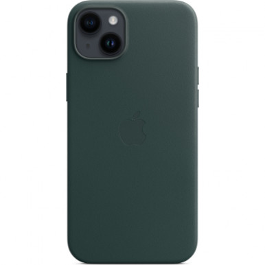 Чехол для Apple iPhone 14 Plus Leather Case with MagSafe - Forest Green-11-изображение