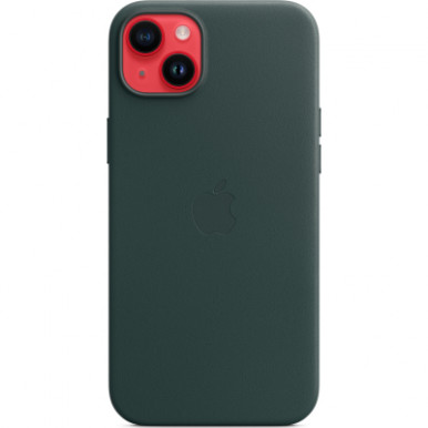 Чехол для Apple iPhone 14 Plus Leather Case with MagSafe - Forest Green-13-изображение