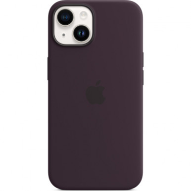 Чехол для Apple iPhone 14 Plus Silicone Case with MagSafe - Elderberry-8-изображение