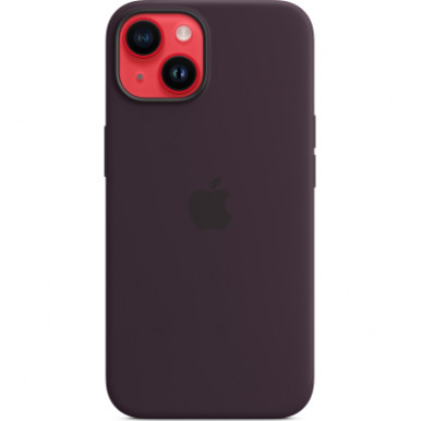 Чехол для Apple iPhone 14 Plus Silicone Case with MagSafe - Elderberry-14-изображение