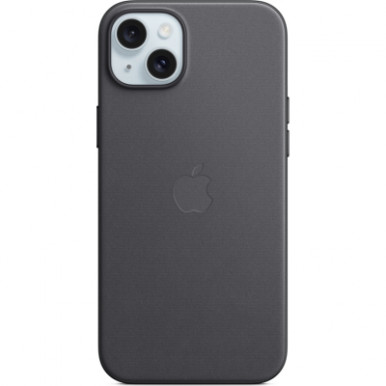 Чохол до Apple iPhone 15 Plus FineWoven Case with MagSafe Black-9-зображення