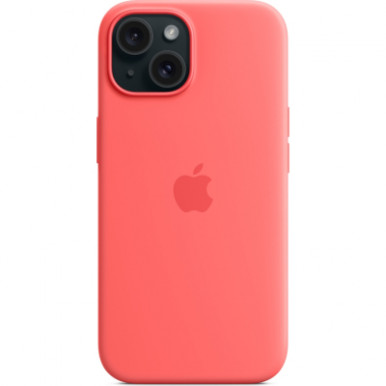 Чохол для Apple iPhone 15 Silicone Case with MagSafe Guava-19-изображение