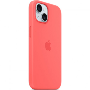 Чохол для Apple iPhone 15 Silicone Case with MagSafe Guava-20-изображение