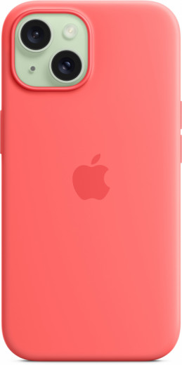 Чохол для Apple iPhone 15 Silicone Case with MagSafe Guava-16-изображение