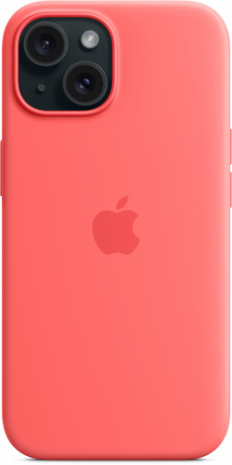 Чохол для Apple iPhone 15 Silicone Case with MagSafe Guava-18-изображение