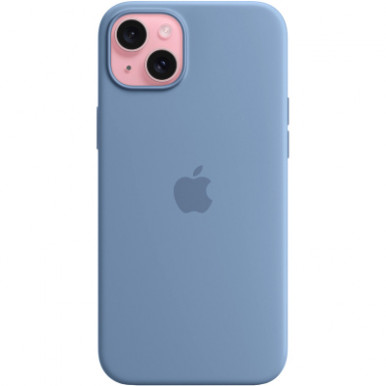 Чохол до Apple iPhone 15 Silicone Case with MagSafe Winter Blue-10-зображення