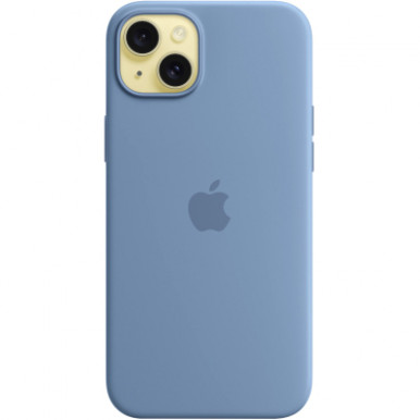 Чохол до Apple iPhone 15 Silicone Case with MagSafe Winter Blue-12-зображення