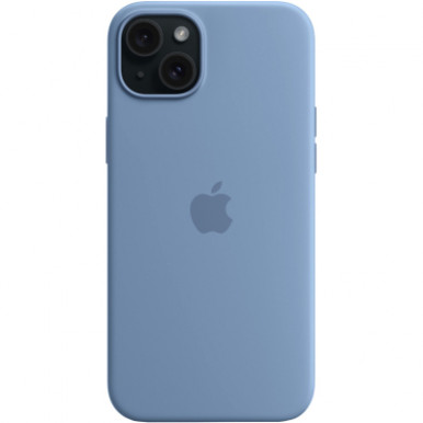 Чохол для Apple iPhone 15 Silicone Case with MagSafe Winter Blue-15-изображение