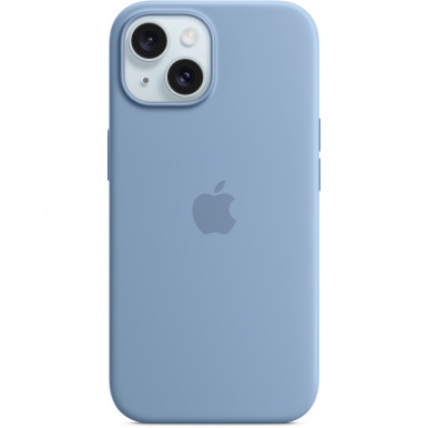 Чохол до Apple iPhone 15 Silicone Case with MagSafe Winter Blue-9-зображення