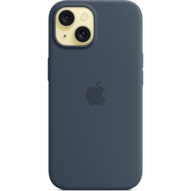 Чехол для Apple iPhone 15 Silicone Case with MagSafe Storm Blue-14-изображение