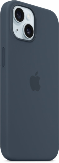 Чохол до Apple iPhone 15 Silicone Case with MagSafe Storm Blue-13-зображення