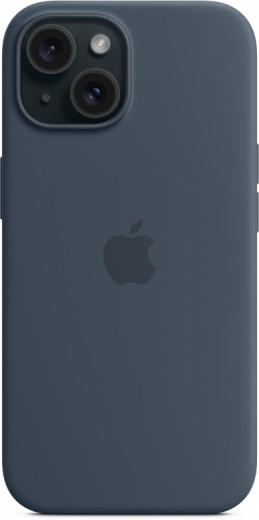Чехол для Apple iPhone 15 Silicone Case with MagSafe Storm Blue-15-изображение