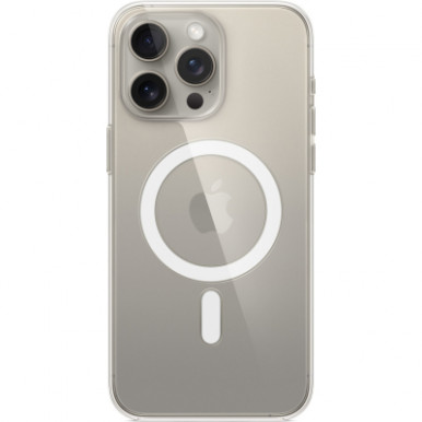 Чехол для Apple iPhone 15 Pro Max Clear Case with MagSafe-7-изображение