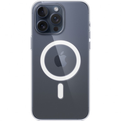 Чехол для Apple iPhone 15 Pro Max Clear Case with MagSafe-9-изображение