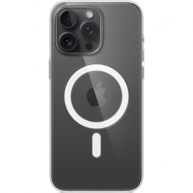 Чехол для Apple iPhone 15 Pro Max Clear Case with MagSafe-13-изображение