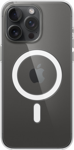 Чехол для Apple iPhone 15 Pro Max Clear Case with MagSafe-10-изображение