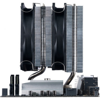 Процесорний кулер  SilverStone Hydrogon D120-ARGB-V2, LGA1700, 2066, 2011, 1200, 115x, AM5, AM4, TDP180W-15-зображення