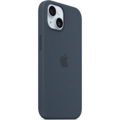 Чехол для мобильного телефона Apple iPhone 15 Silicone Case with MagSafe Storm Blue (MT0N3ZM/A)-12-изображение