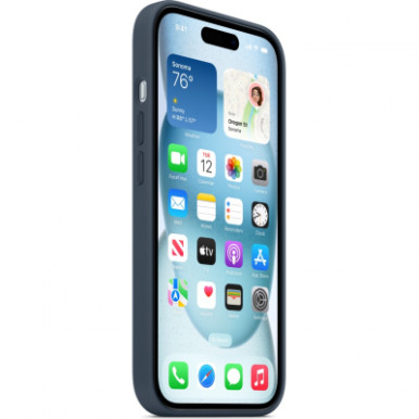 Чехол для мобильного телефона Apple iPhone 15 Silicone Case with MagSafe Storm Blue (MT0N3ZM/A)-13-изображение