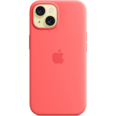 Чехол для мобильного телефона Apple iPhone 15 Silicone Case with MagSafe Guava (MT0V3ZM/A)-9-изображение