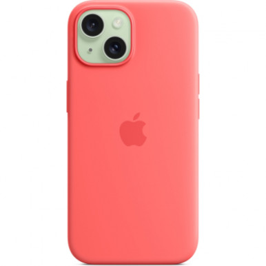 Чехол для мобильного телефона Apple iPhone 15 Silicone Case with MagSafe Guava (MT0V3ZM/A)-10-изображение