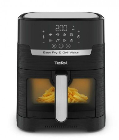 Мультипечь Tefal Easy Fry&Grill Window, 1550Вт, чаша-4.2л, сенсорное управл., пластик, черный-19-изображение