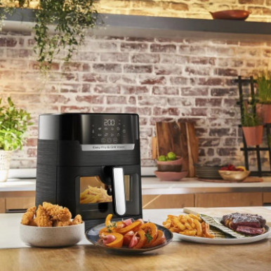 Мультипечь Tefal Easy Fry&Grill Window, 1550Вт, чаша-4.2л, сенсорное управл., пластик, черный-34-изображение