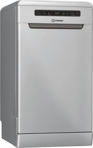 Посудомийна машина Indesit DSFO 3T224 Z А++/45 см/10 компл./дисплей/срібло-1-зображення