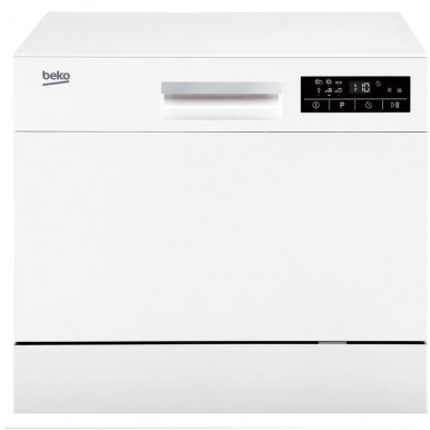 Посудомоечная машина компактная Beko DTC36610W -Вх44 см/6 компл/6 прогр/дисплей/белый-1-изображение