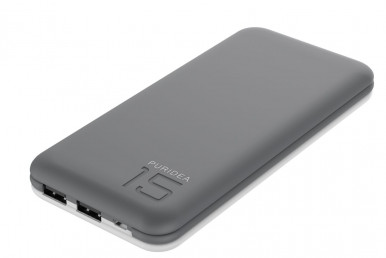 Портативна зарядка PURIDEA S3 15000mAh Li-Pol Rubber Grey & White-8-зображення