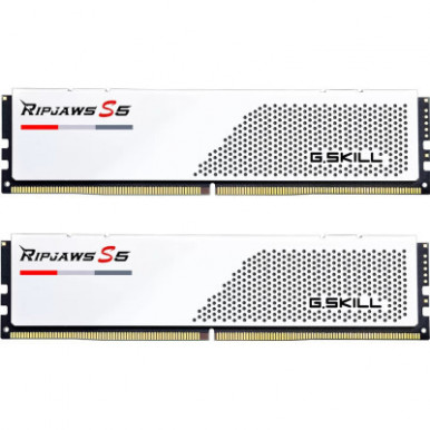 Модуль пам'яті для комп'ютера DDR5 32GB (2x16GB) 5200 MHz Ripjaws S5 Matte White G.Skill (F5-5200J4040A16GX2-RS5W)-2-зображення