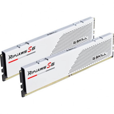 Модуль пам'яті для комп'ютера DDR5 32GB (2x16GB) 5200 MHz Ripjaws S5 Matte White G.Skill (F5-5200J4040A16GX2-RS5W)-3-зображення