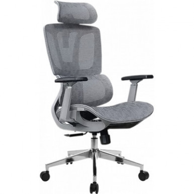 Офисное кресло GT Racer B-123A-S Gray-5-изображение